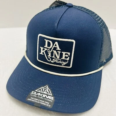 Boné Dakine All Sports caminhoneiro Snapback ajustável corda azul malha ao ar livre - Imagem 1 de 4