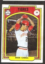 Enos Cabell 1972 Venezuelan Winter League Sticker #34 Very Rare *Set Break
