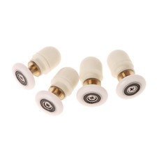 4 Pcs Partiality Brass Bathroom Shower Door Rollers Wheels Runner Pulleys 25mm 