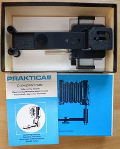 Praktica Diakopiervorsatz, Bedienungsanleitung, neu OVP, Balgennaheinstellgerät - Bild 1 von 3
