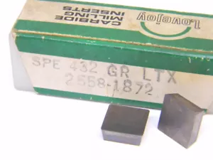 NEW SURPLUS 10PCS. LOVEJOY SPE 432 GRADE: LTX CARBIDE INSERTS - Picture 1 of 4