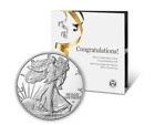 2023 W $1 Proof Silver Eagle Congratulations Set - Shipping Now