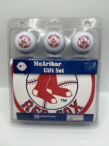 McArthur Sports MLB Boston Red Sox Golf Gift Box Towel & 3 Balls With Logo NEW - Picture 1 of 4