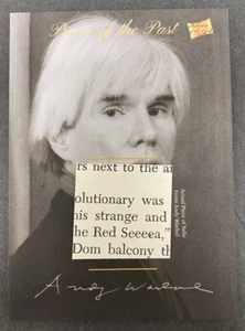 2018 *PIECES OF THE PAST* MEMENTOS EDITION RELIC CARD ANDY WARHOL PR-AW - Picture 1 of 2