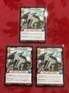 3x Star Wars Unlimited - Low Altitude Gunship - Twilight of the Republic - x3 - Picture 1 of 6