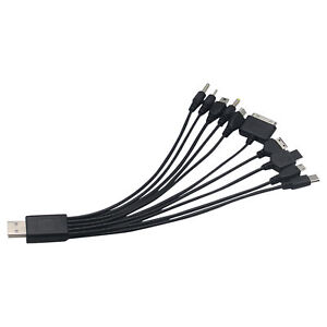 Usb Data Cable 1 Drag 10 Stable Output 10 in 1 Multi Ports Data Cable Pvc