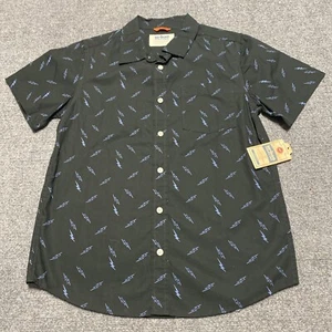 Urban Pipeline Jungen Größe XL schwarz Blitz geknöpftes kurzärmeliges Shirt - Bild 1 von 13