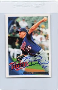 2010 Topps #626 Glen Perkins Twins Signed Auto *J3433 - Picture 1 of 2