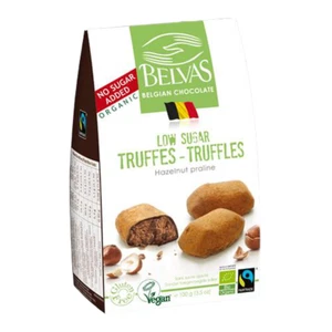Chocolate de trufa orgánico bajo en azúcar Belvas 100 g - Imagen 1 de 2