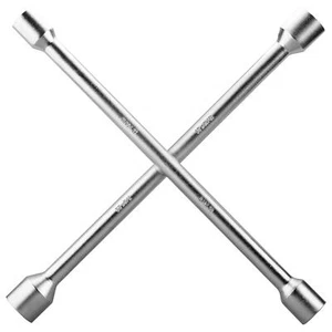 14 Inch Universal 4-Way Cross Lug Wrench for Tire Changing Auto Repair Tool - Picture 1 of 7