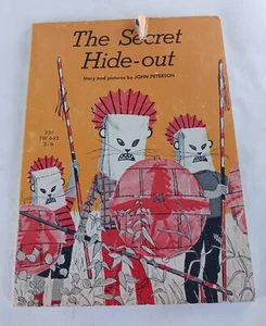1965 Scholastic 1st Printing, The Secret Hide-Out Vintage PB Book, John Peterson - Foto 1 di 5
