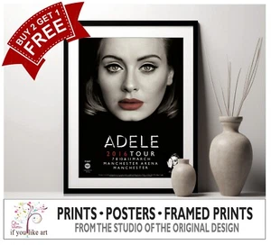 Adele Manchester 2016 Concert Poster MULTI-PRINT or THREE FRAMED Options NEW - Picture 1 of 7