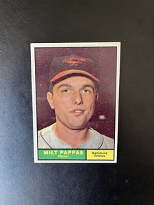 1961 TOPPS #295 MILT PAPPAS BAL ORIOLES— SHARP EXAMPLE💥*** (wph)