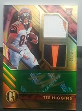 TEE HIGGINS 2020 GOLD STANDARD FOTL DOUBLE PATCH RPA 11/22  GOLD AUTO 🐅🔥SP