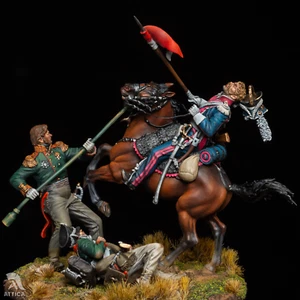General Kostenetsky and Polish lancer 54mm Painted Toy Soldier Pre-Sale | Art - Picture 1 of 6