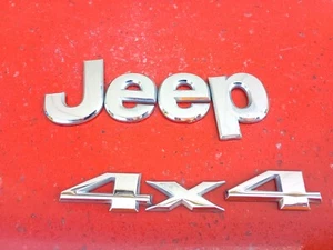 2002-2007 Jeep Liberty 4x4 REAR TRUNK LID EMBLEM BADGE LOGO OEM - Picture 1 of 3