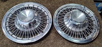 (2) Tapacubos Chevy Chevrolet Camaro Nova Chevelle 1969 1970 cubiertas de rueda de colección Foto 1 de 4