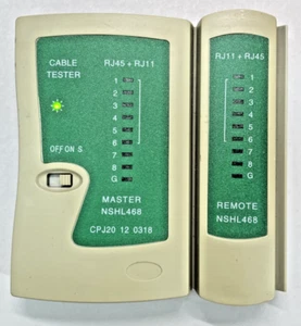 Probador de cables Master NSHL468 para comprobación de conexión de red con control remoto - portátil - Imagen 1 de 6