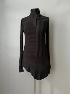 Rundholz asymmetric long-sleeve striped crew neck size M - Picture 1 of 9
