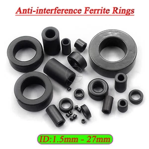 Anillos de ferrita de níquel y zinc antiinterferencia núcleo de hierro toroide grano de ferrita negro - Imagen 1 de 17