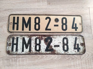 DDR Kennzeichen Nummernschild Kreis Osterburg Garage Oldtimer Deko antik - Bild 1 von 4