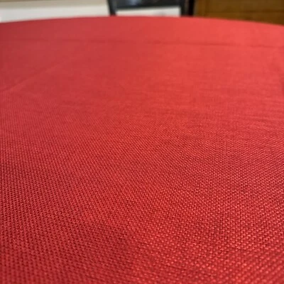 Red Rust Polyester Blend Textured  52" x 68" Rectangular Tablecloth - Image 1 of 4