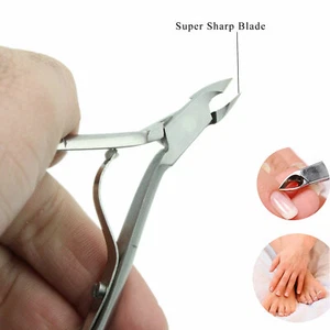 STAINLESS STEEL NAIL CUTICLE CUTTER NIPPER CLIPPER TRIMMER MANICURE CARE TOOL - Picture 1 of 4