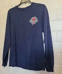 Blessed Girl Navy Blue Long Sleeve Graphic Top Pre-Owned Ladies Winter Outdoors - Picture 1 of 5