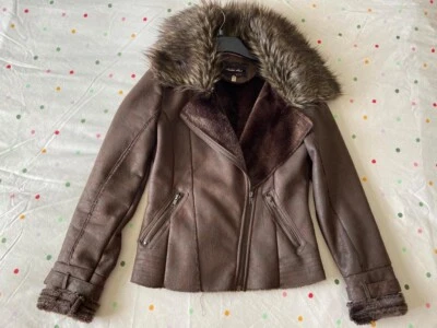 Brave Soul Brown Biker Jacket For Women - Image 1 of 4