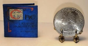 1:12 SCALE MINIATURE BOOK THE LADY OF SHALOTT ALFRED, LORD TENNYSON - Picture 1 of 7