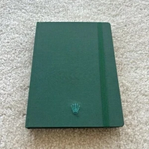 Rolex Notebook Journal Authentic OEM Rolex Green Embroidered Crown - Picture 1 of 4