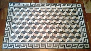 Kit de bloques de caída de 474 piezas con incrustaciones de piso de madera de 36" hágalo usted mismo caja de mesa de piso - Imagen 1 de 3