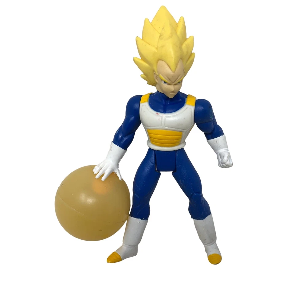 Figura de acción Irwin de colección Super Sayan Vegeta Dragon Ball Z 2001 bola se ilumina 5" Foto 1 de 4