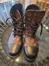 Lauréate leather lace up boots Louis Vuitton Black size 39 EU in