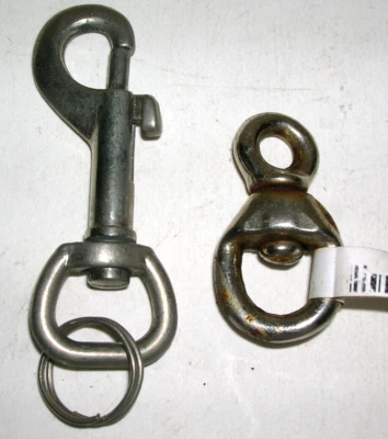 Swivel Snap Hook  3" & Extra Swivel Metal Dog Pet Heavy Windchime Many Uses - Image 1 of 3