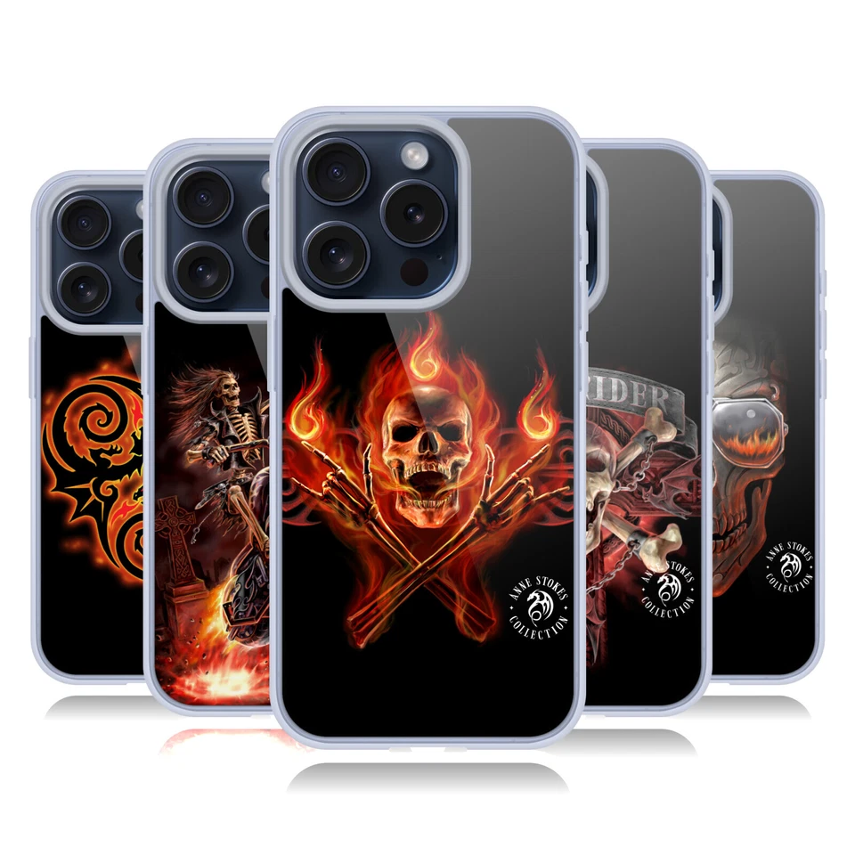 OFFICIAL ANNE STOKES FIRE TRIBAL GEL CASE FOR APPLE iPHONE PHONES - Image 1 of 4