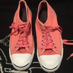 RARE Jack Purcell Converse Fuchsia Pink Sneakers Low Laced OX JP Women Size 10 - Picture 1 of 5