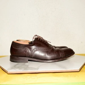 Prada Oxford Cap Toe Leather Shoe Men UK 8.5 / US 9.5 - Picture 1 of 20