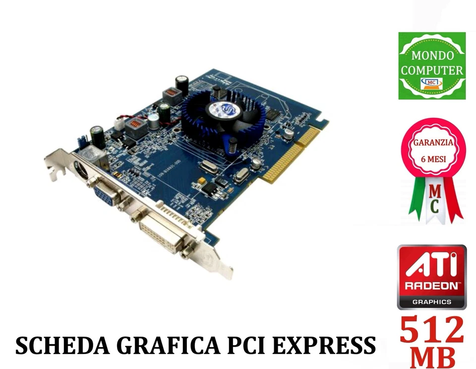 SCHEDA GRAFICA ATI PCI EXPRESS 1 GB SAPPHIRE HD 2400 PRO - Immagine 1 di 1