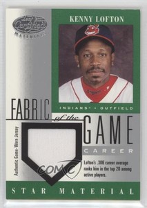 2001 Leaf Certified Materials Fabric of the Game Career Stats /306 Kenny Lofton