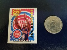 Joe Dumars Detroit Pistons NBA 1995 CME Stamp STICKER USA RARE ODDBALL