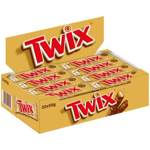 TWIX Knusperkekse Con Caramello Di Cioccolato Latte 50g 32er Pacchetto - Bild 1 von 1