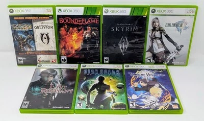 Lote de RPG de jogos Xbox 360 7 - Last Remnant, Star Ocean, Skyrim, FFXIII e muito mais! - Imagem 1 de 4