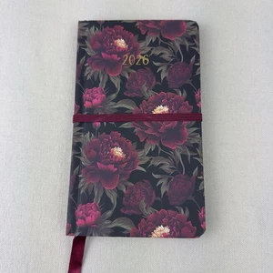 📅 Taschenkalender 2026 A6+ Termin Wochenkalender Kalender Blumen Hardcover Gold - Bild 1 von 21
