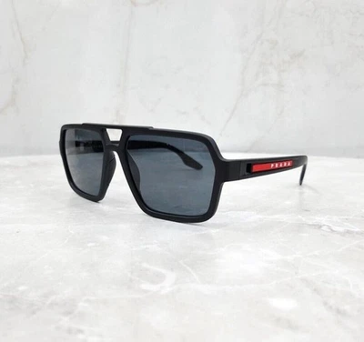 Prada Matte Dark Gray Polarized Sunglasses 127318392 - Image 1 of 4