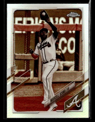 2021 Topps Chrome #202 Marcell Ozuna Sepia Refractor Card Atlanta Braves - Image 1 of 2