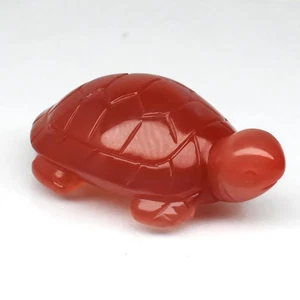 💎 42.07ct Turtle Carving Natural Orange Agate - Handcraft, Africa Gemstone - Picture 1 of 7