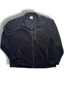 Champion Black Full Zip Fleece Jacket – Size XL – Very Good Condition - Picture 1 of 9