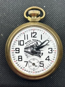 Vintage American Heritage? Railroad Train Pocket Watch Gt. Britain Parts Only - Picture 1 of 8