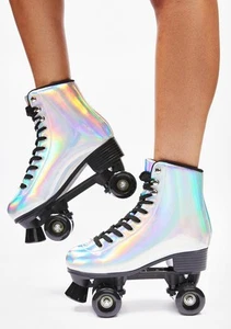 Starlight Rink Holographic Roller Skates Size UK8 EU 42 US 11 BNIB - Picture 1 of 4